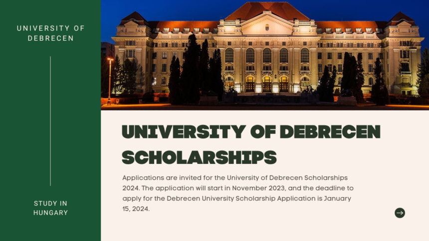 University of Debrecen Scholarships